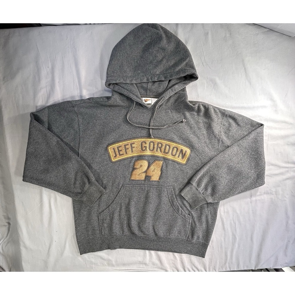 Winner's Circle Jeff Gordon Gray Hoodie Mens Size XL NASCAR Racing‎